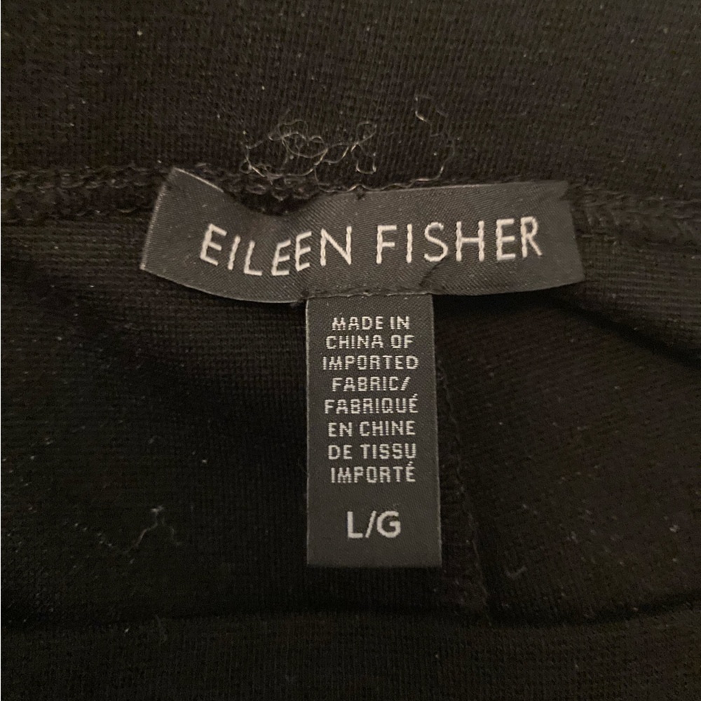 Eileen Fisher Relaxed, cropped pants, black - Picture 2 of 4